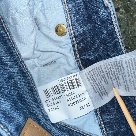 Mavi Women's Emma Slim Boyfriend Organic Cotton Jeans Size 31 - Picture 4 of 10